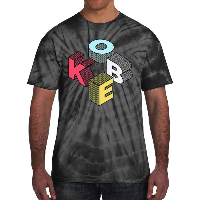 First Given Name Retro Isometric Block Letters Tie-Dye T-Shirt