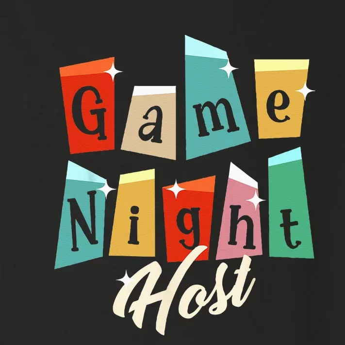 Family Game Night Game Night Host Toddler Long Sleeve Shirt