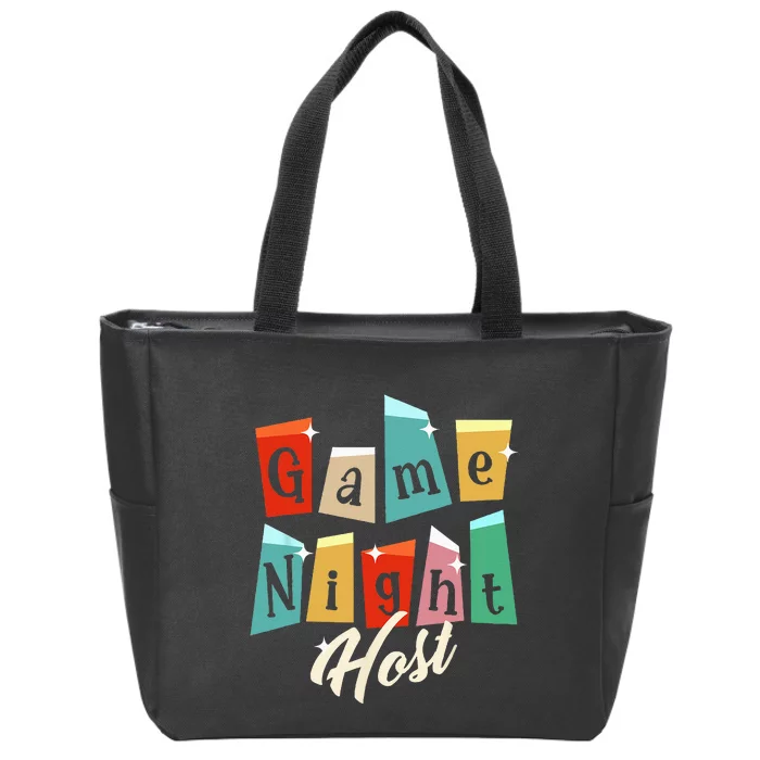 Family Game Night Game Night Host Zip Tote Bag