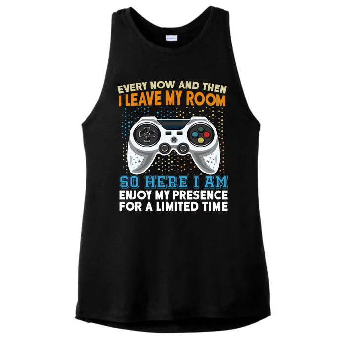 Funny Gamer Nerd Gaming Ladies Tri-Blend Wicking Tank