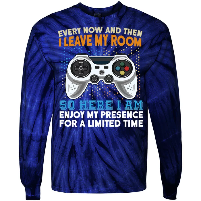 Funny Gamer Nerd Gaming Tie-Dye Long Sleeve Shirt