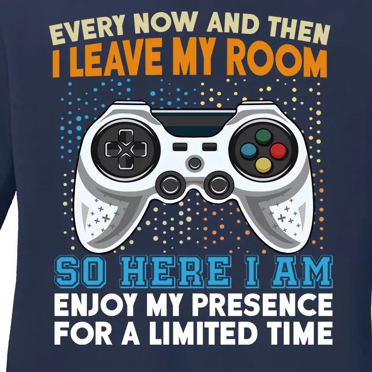 Funny Gamer Nerd Gaming Ladies Long Sleeve Shirt