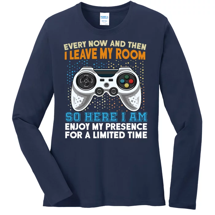 Funny Gamer Nerd Gaming Ladies Long Sleeve Shirt