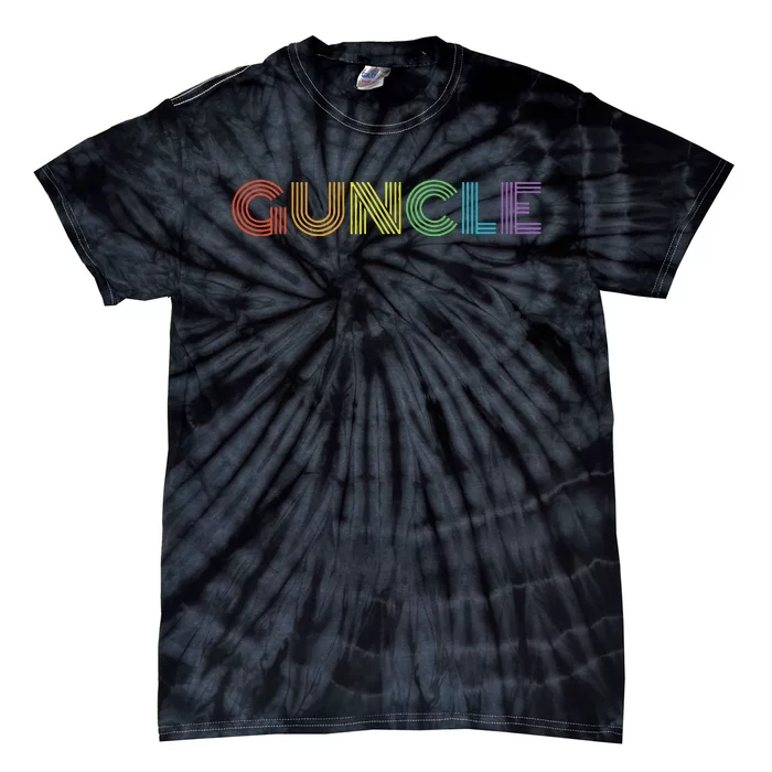 Fabulous Guncle New Baby Gay Uncle Rainbow Tie-Dye T-Shirt