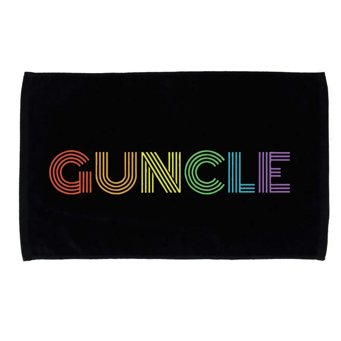 Fabulous Guncle New Baby Gay Uncle Rainbow Microfiber Hand Towel