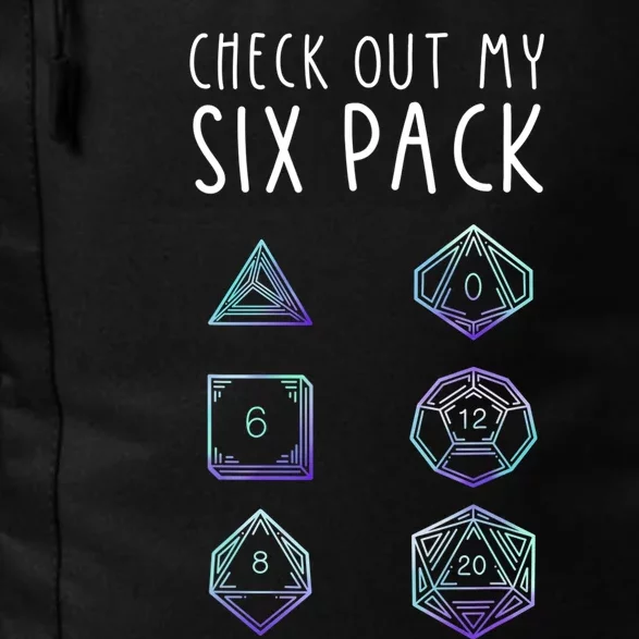 Funny Gamer Nerdy Gamer Check Out Six Pack Daily Commute Backpack