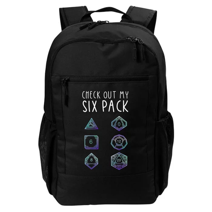 Funny Gamer Nerdy Gamer Check Out Six Pack Daily Commute Backpack