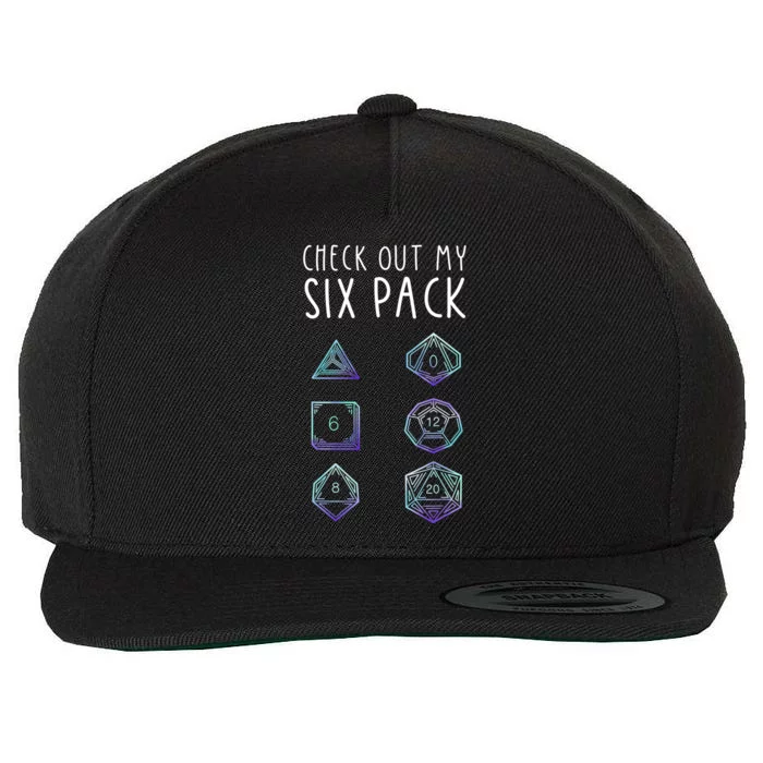 Funny Gamer Nerdy Gamer Check Out Six Pack Wool Snapback Cap