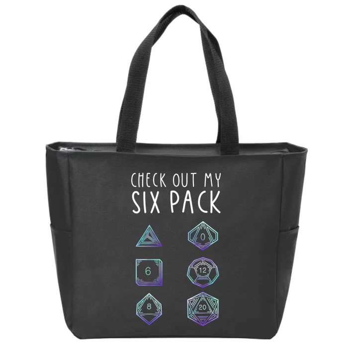 Funny Gamer Nerdy Gamer Check Out Six Pack Zip Tote Bag