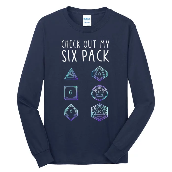 Funny Gamer, Nerdy Gamer, Check Out Six Pack Tall Long Sleeve T-Shirt