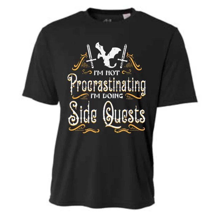 FunnyRPG Gamer Not Procrastinating Side Quest Cooling Performance Crew T-Shirt