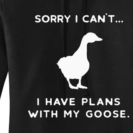 Funny Goose Outfit Geese Poultry Farm Xmas Party Christmas Women's Pullover Hoodie