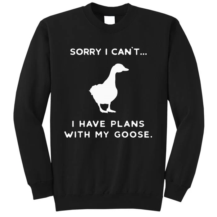 Funny Goose Outfit Geese Poultry Farm Xmas Party Christmas Tall Sweatshirt