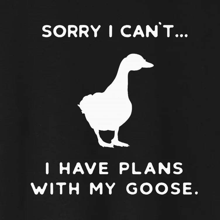 Funny Goose Outfit Geese Poultry Farm Xmas Party Christmas Women's Crop Top Tee