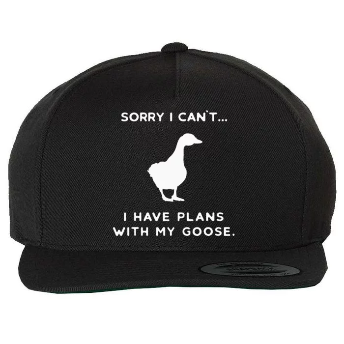 Funny Goose Outfit Geese Poultry Farm Xmas Party Christmas Wool Snapback Cap