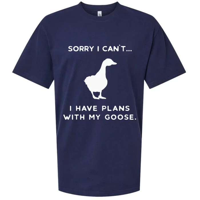 Funny Goose Outfit Geese Poultry Farm Xmas Party Christmas Sueded Cloud Jersey T-Shirt