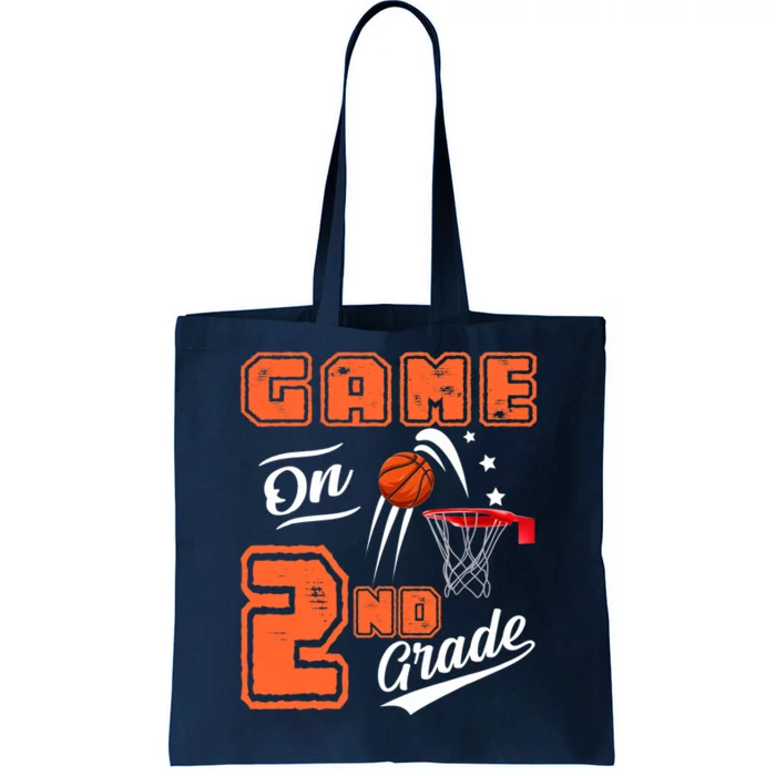 Funny Games On Second Grade Basketball First Day Of School Tote Bag