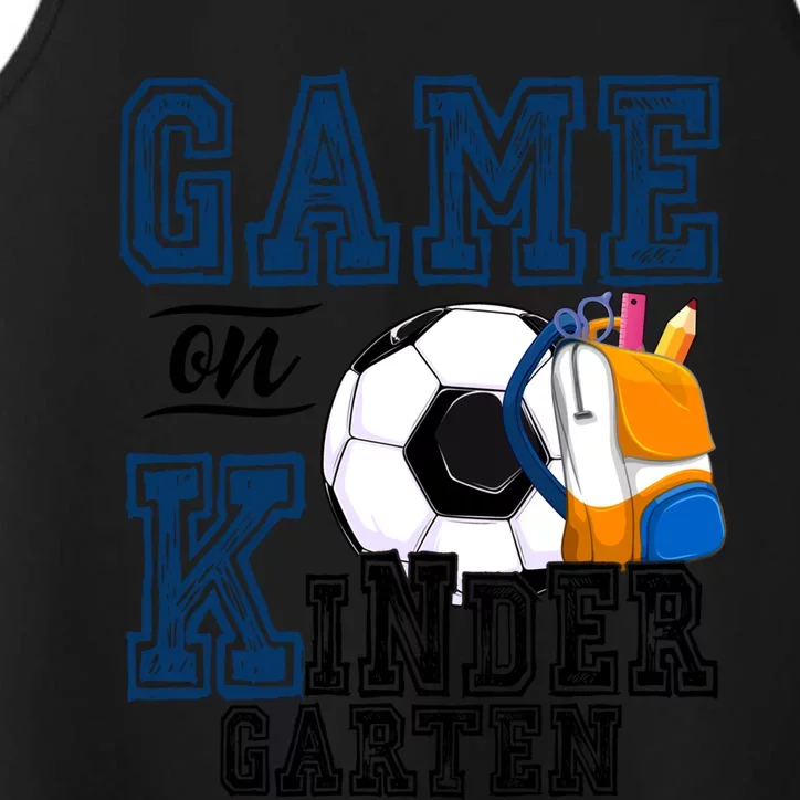 Funny Games On Kindergarten Soccer Lover First Day Of School Gift Performance Tank