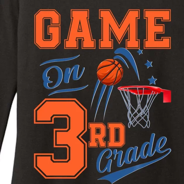 Funny Games On Third Grade Basketball Back To School Gift Womens CVC Long Sleeve Shirt