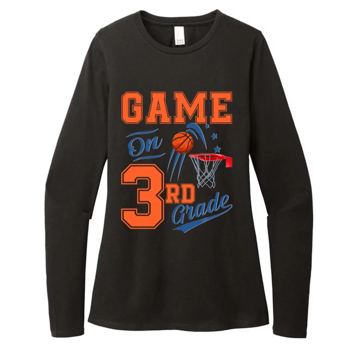 Funny Games On Third Grade Basketball Back To School Gift Womens CVC Long Sleeve Shirt