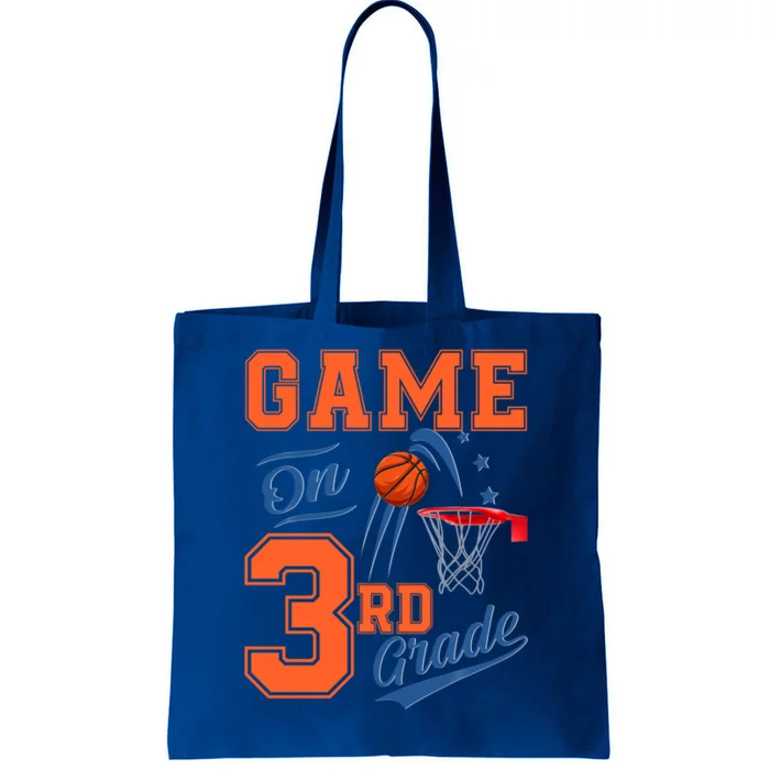 Funny Games On Third Grade Basketball Back To School Gift Tote Bag