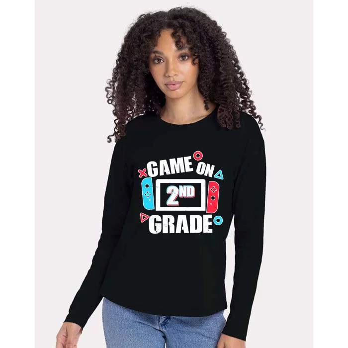 Funny Game On 2nd Second Grade Womens Cotton Relaxed Long Sleeve T-Shirt