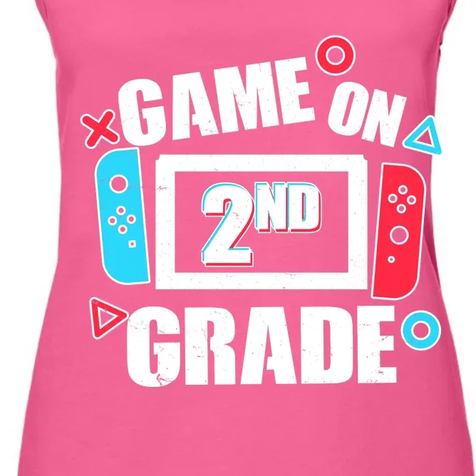 Funny Game On 2nd Second Grade Women's Racerback Tank