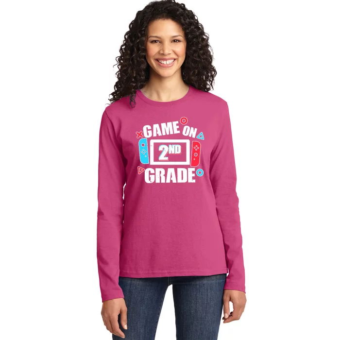 Funny Game On 2nd Second Grade Ladies Long Sleeve Shirt