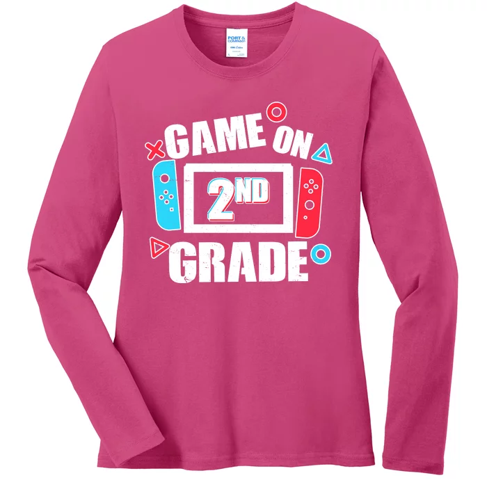 Funny Game On 2nd Second Grade Ladies Long Sleeve Shirt