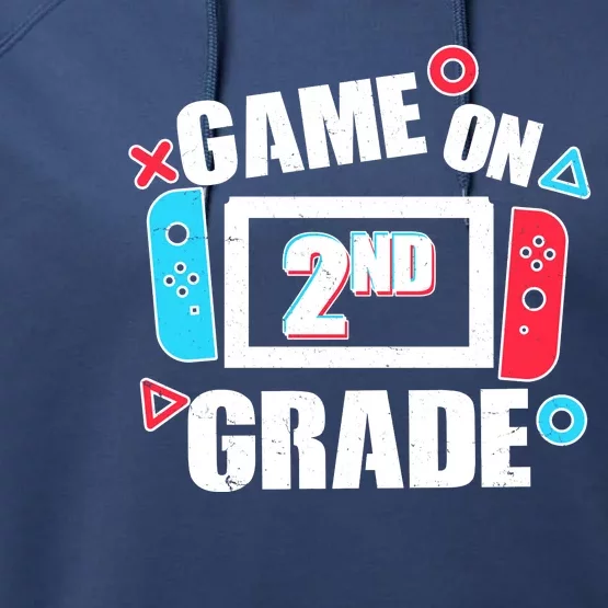 Funny Game On 2nd Second Grade Performance Fleece Hoodie