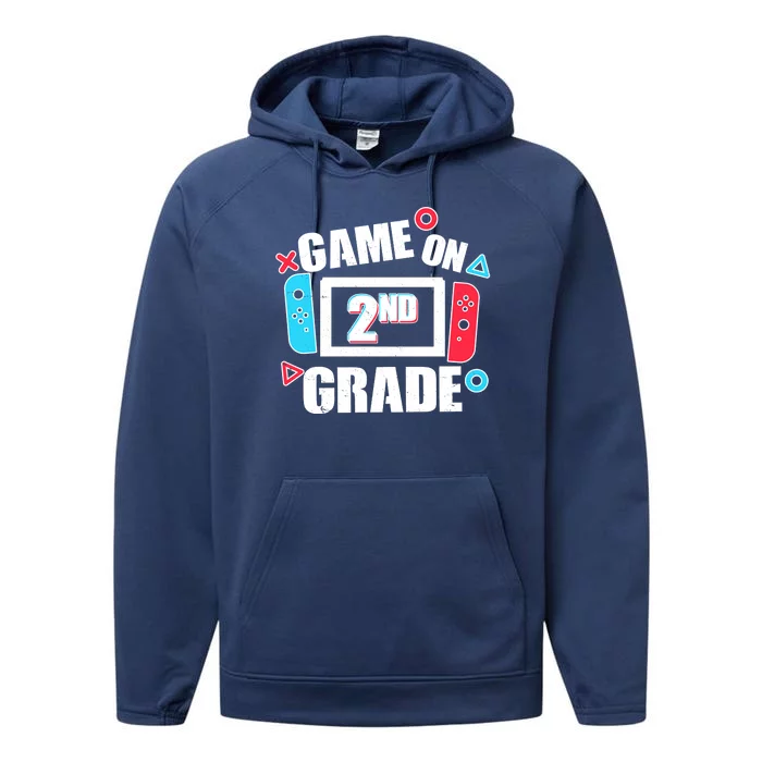 Funny Game On 2nd Second Grade Performance Fleece Hoodie