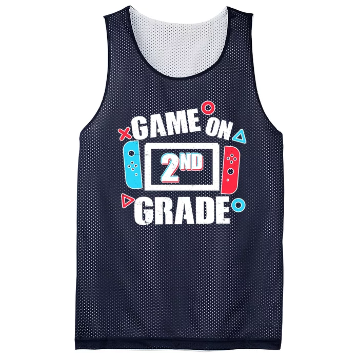 Funny Game On 2nd Second Grade Mesh Reversible Basketball Jersey Tank