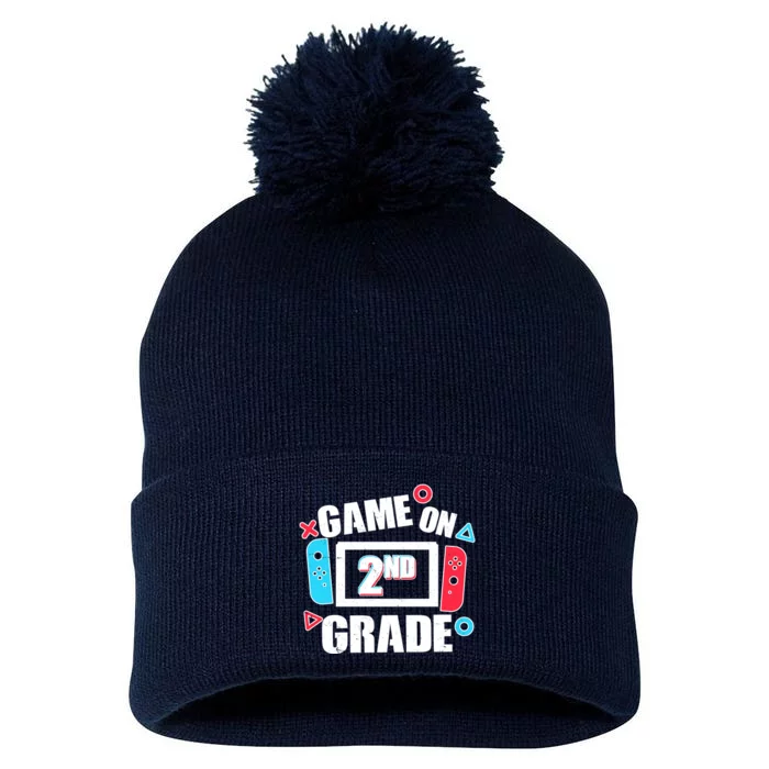 Funny Game On 2nd Second Grade Pom Pom 12in Knit Beanie