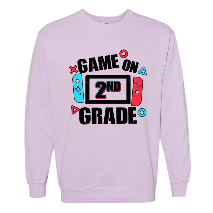 Funny Game On 2nd Second Grade Garment-Dyed Sweatshirt