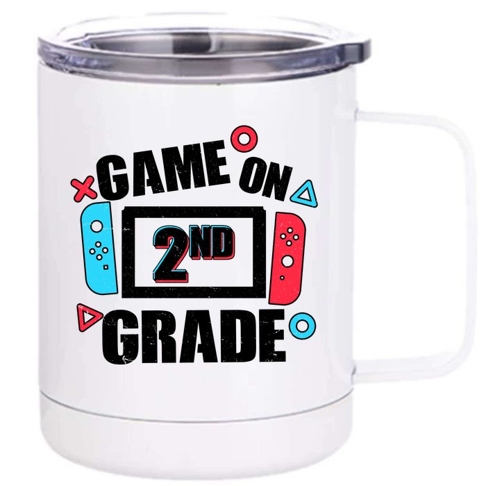 Funny Game On 2nd Second Grade Front & Back 12oz Stainless Steel Tumbler Cup