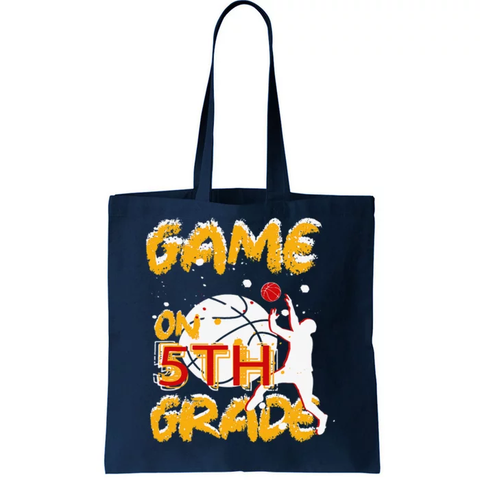 Funny Games On Fifth Grade Basketball First Day Of School Gift Tote Bag