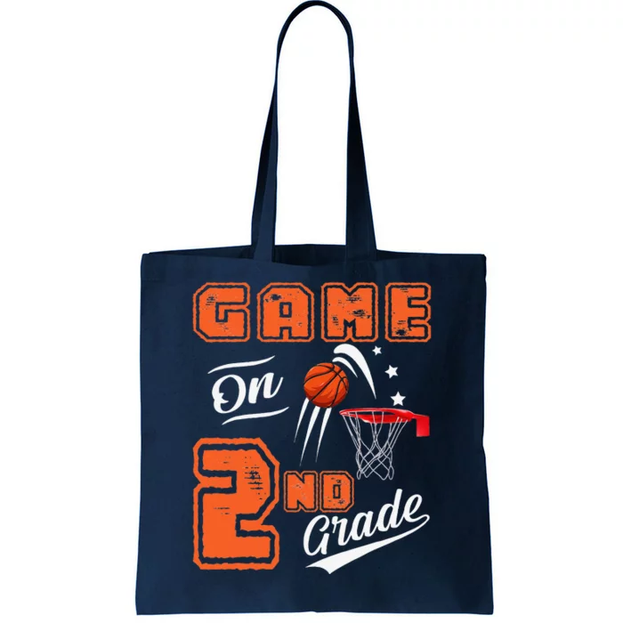 Funny Games On Second Grade Basketball First Day Of School Tote Bag