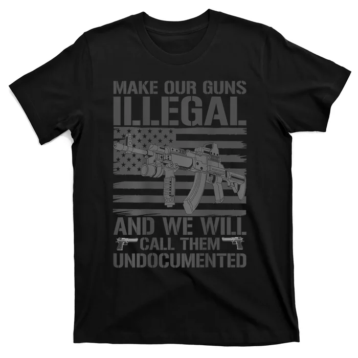 Funny Gun Owner 2nd Amendment Humor Saying (On Back) T-Shirt ...