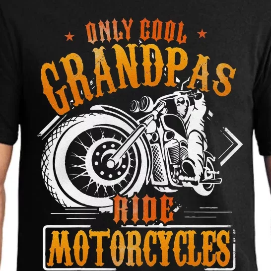 Funny Grandpa Only Cool Grandpas Ride Motorcycles Pajama Set