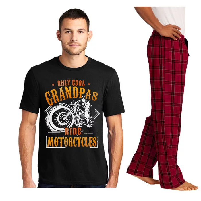 Funny Grandpa Only Cool Grandpas Ride Motorcycles Pajama Set