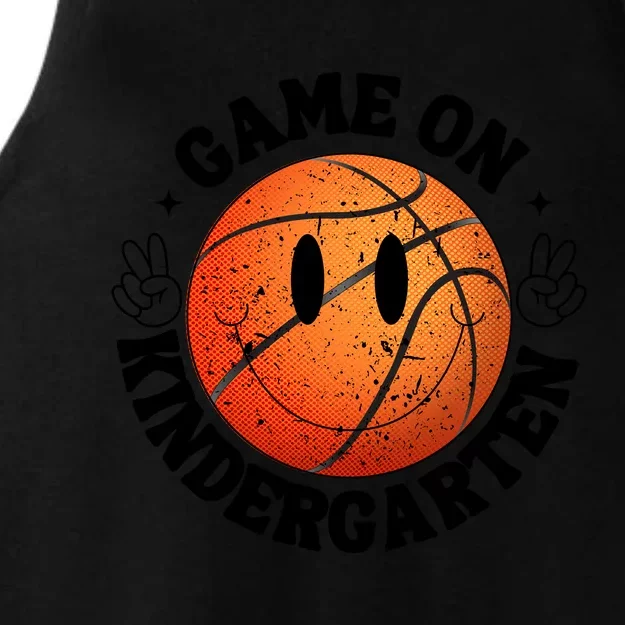 Funny Game On Kindergarten Basketball First Day Of School Ladies Tri-Blend Wicking Tank