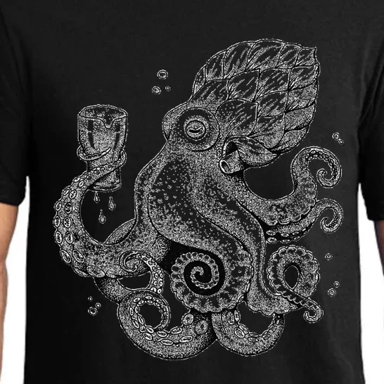 Funny Graphic Octopus Pajama Set