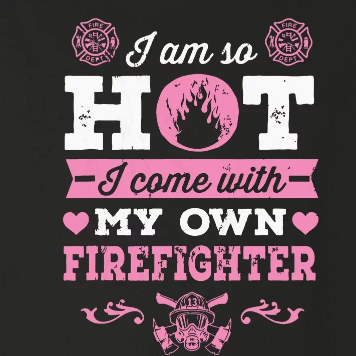 Firefighter Girlfriend Or Wife Fireman Toddler Long Sleeve Shirt