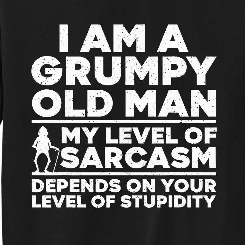 Funny Grumpy Old Man Art For Dad Grandpa Old People Sweatshirt