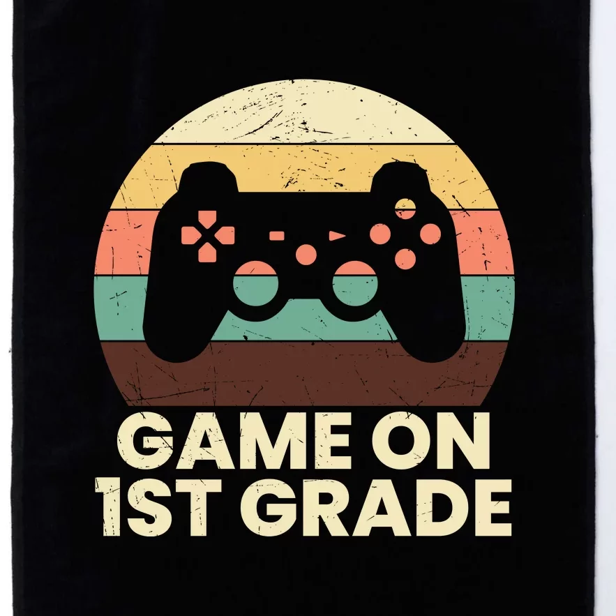 Funny Game On 1st Grade Vintage Back To School Platinum Collection Golf Towel