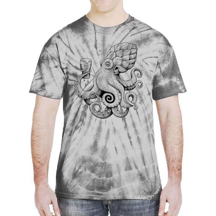 Funny Graphic Octopus Tie-Dye T-Shirt