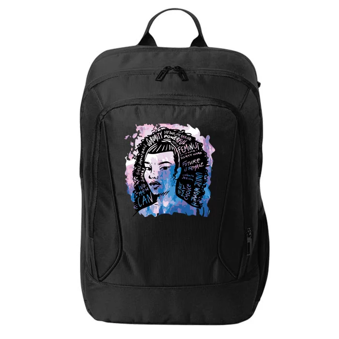 Feminist Girl Power Quote City Backpack