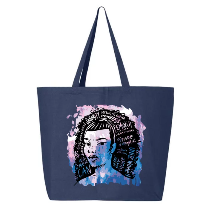 Feminist Girl Power Quote 25L Jumbo Tote