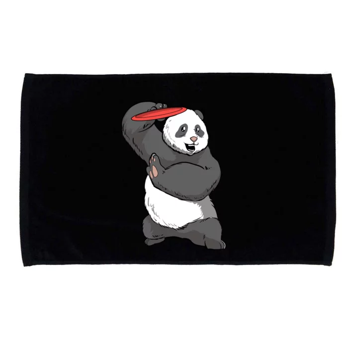 Frisbee Golf Panda Bear Frolf Course Disc Golf Great Gift Microfiber Hand Towel