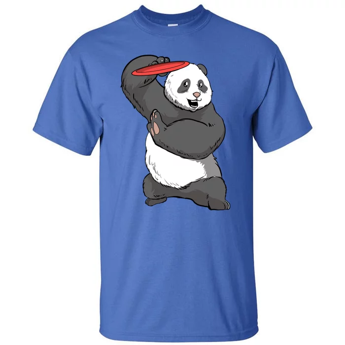 Frisbee Golf Panda Bear Frolf Course Disc Golf Great Gift Tall T-Shirt